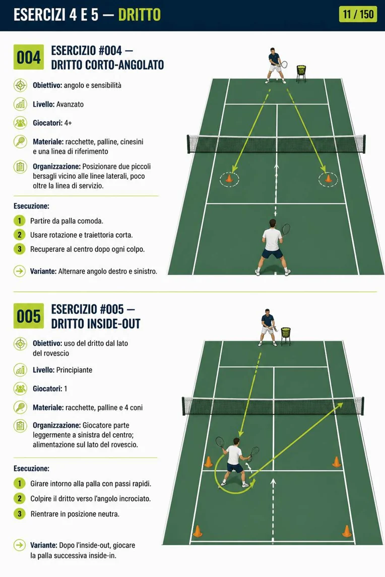Pagina illustrata della guida di tennis 6