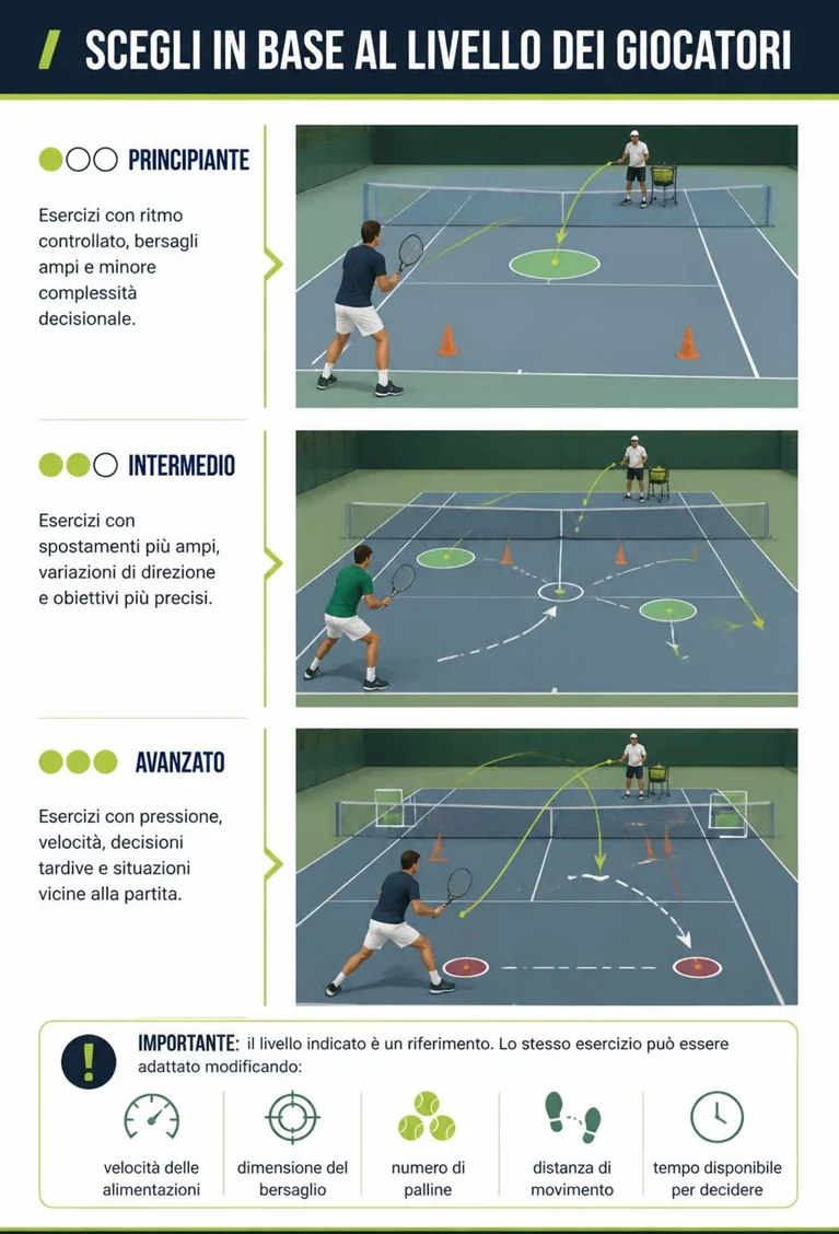 Pagina illustrata della guida di tennis 2