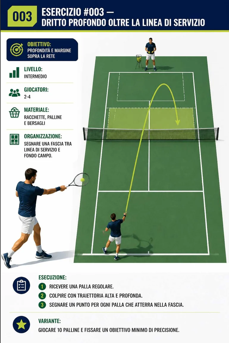 Pagina illustrata della guida di tennis 5